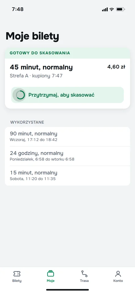 Ekran Kasowanie
