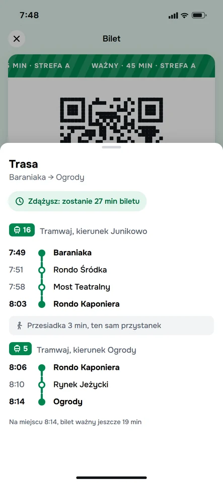 Ekran Trasa