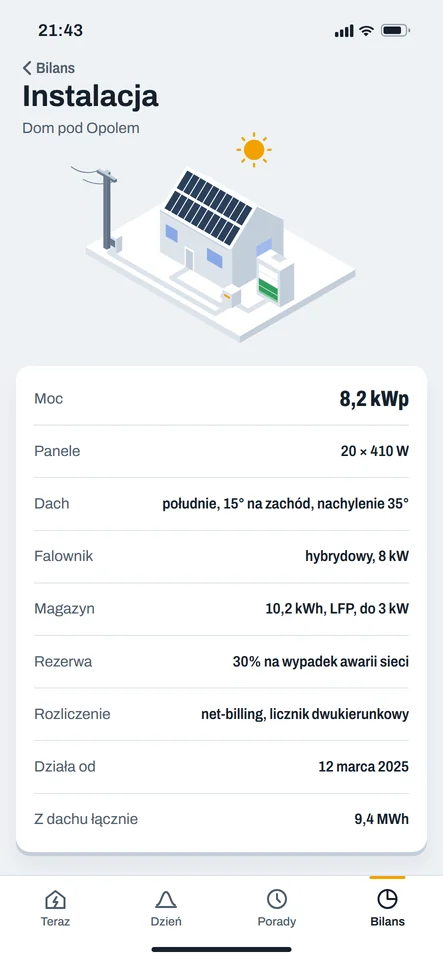 Ekran Instalacja