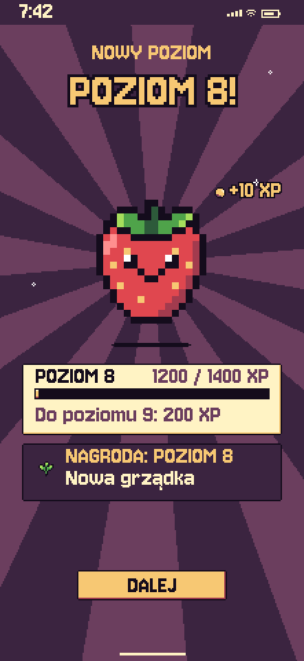 Ekran Poziom w górę