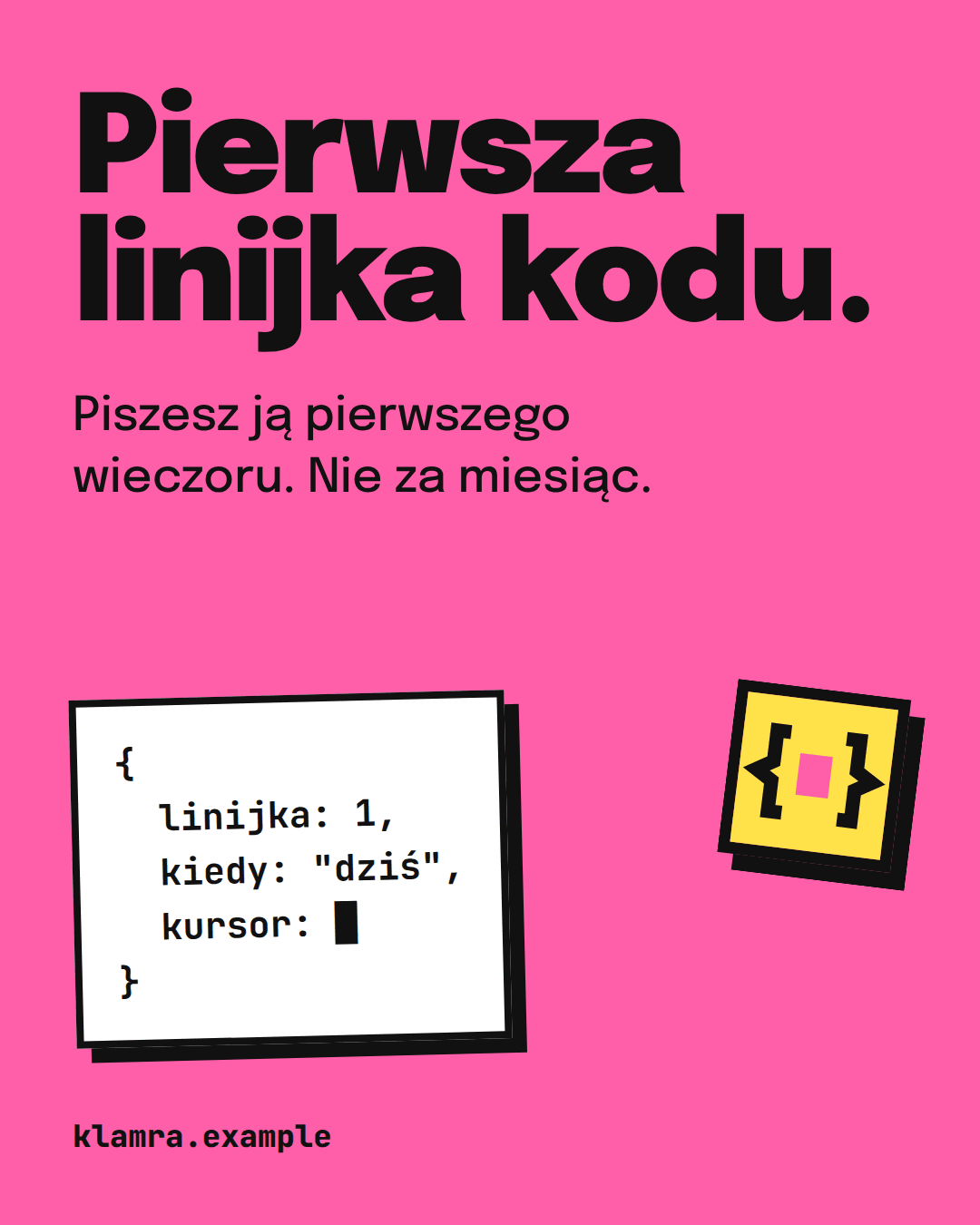 Post Klamry o pierwszej linijce kodu