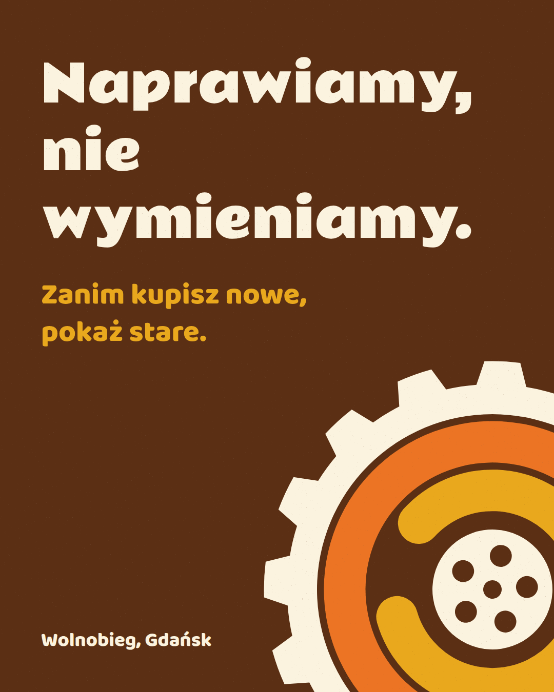Post w mediach społecznościowych: Naprawiamy, nie wymieniamy. Zanim kupisz nowe, pokaż stare.
